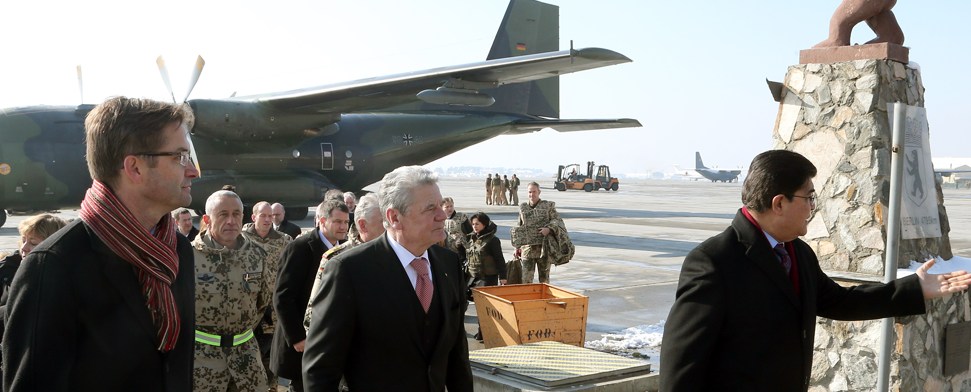 Gauck in Kabul empfangen – Gespräch mit Karsai