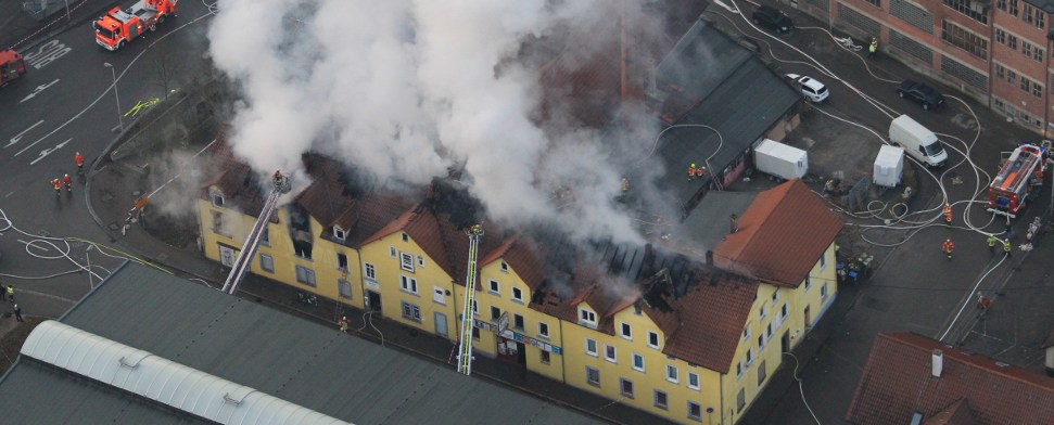 Großbrand in Backnang wohl von Zigaretten ausgelöst