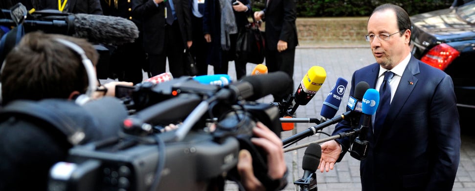Herbe Niederlage für Hollande