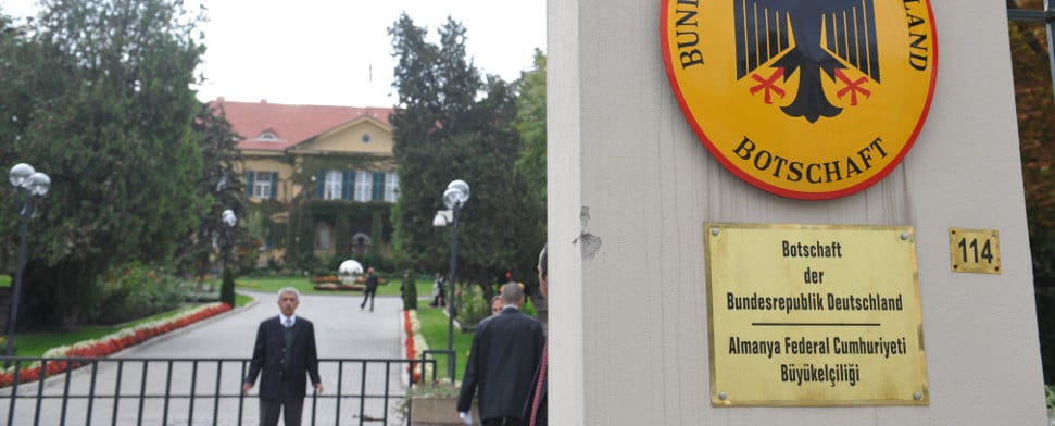 Deutscher Botschafter in Ankara zum Gespräch gebeten