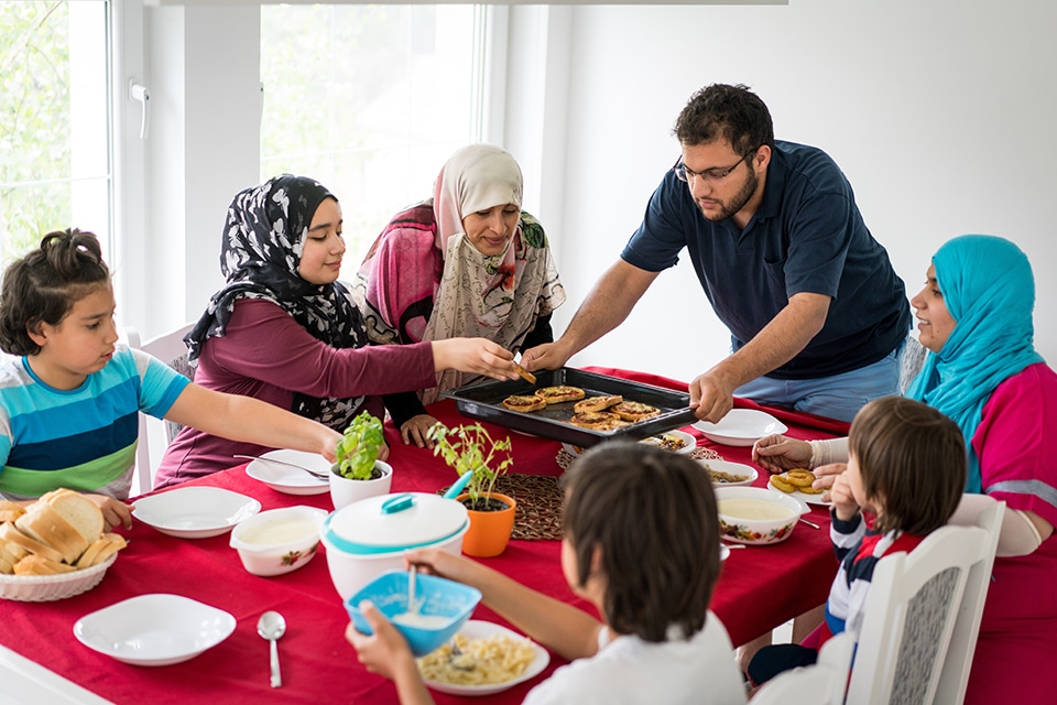 Muslime feiern Ramadanfest