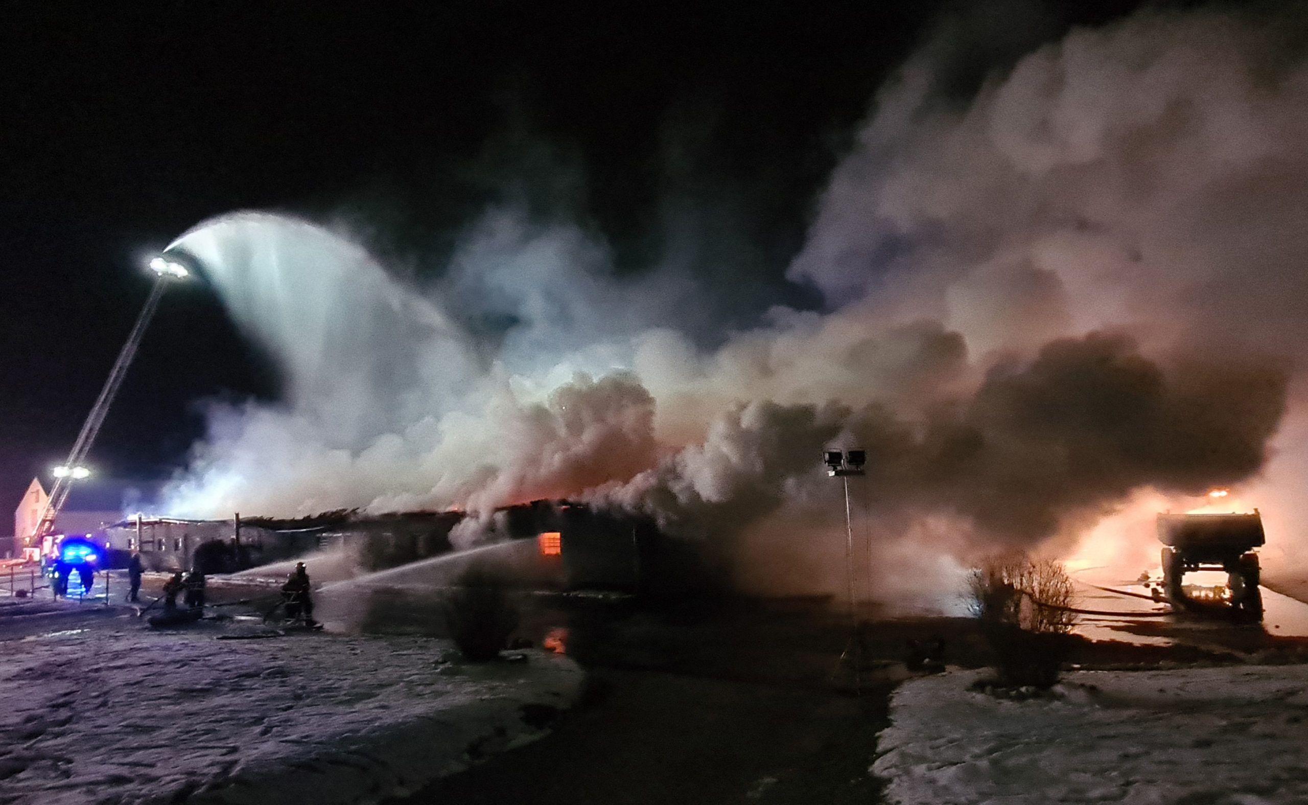 Großbrand in Döner-Produktion
