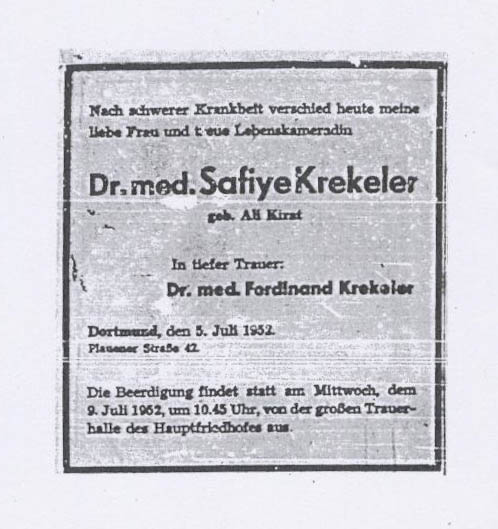 Dr. Safiye Ali: Die erste Medizinerin der modernen Türkei