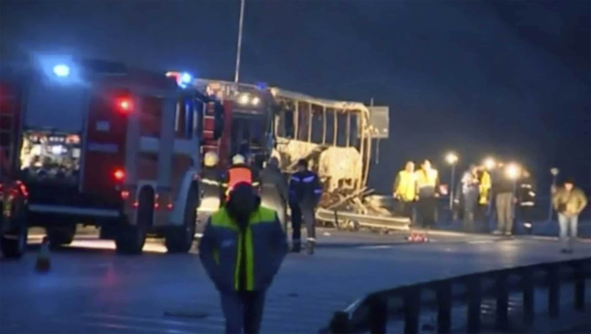 Istanbul-Skopje: 46 Tote bei Busunglück in Bulgarien
