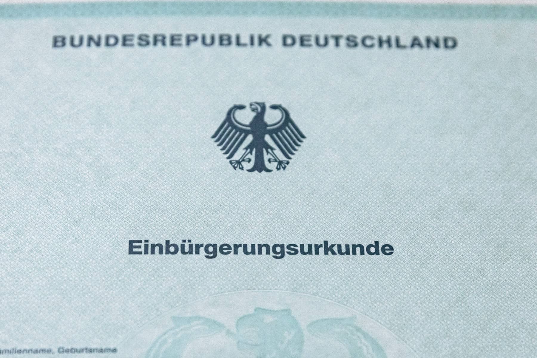 Größte Zahl an Einbürgerungen seit der Jahrtausendwende