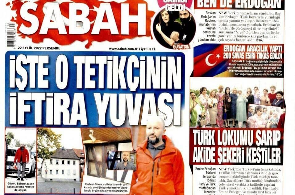 „Sabah Avrupa“ am Ende: Ein Denunziationsmedium stellt seine Arbeit ein